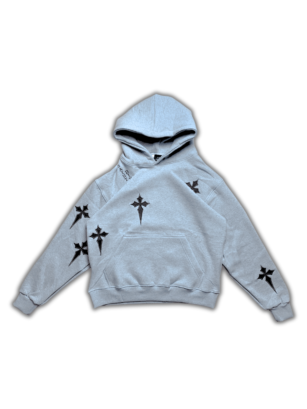 Scattered Grey Cross Hoodie