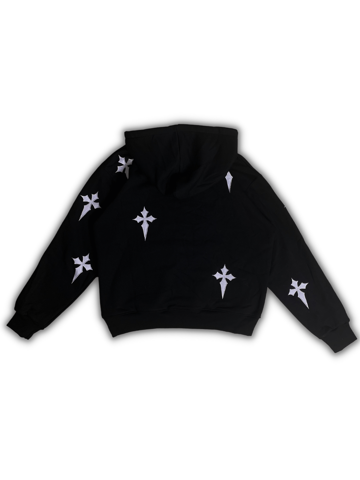 Scattered Black Cross Hoodie