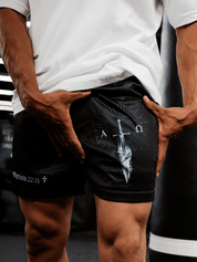 Alpha Omega Black Shorts