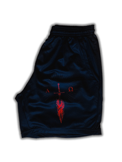 Alpha Omega Red Shorts