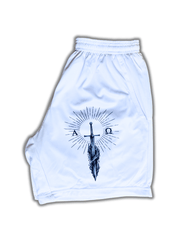 Alpha Omega White Shorts