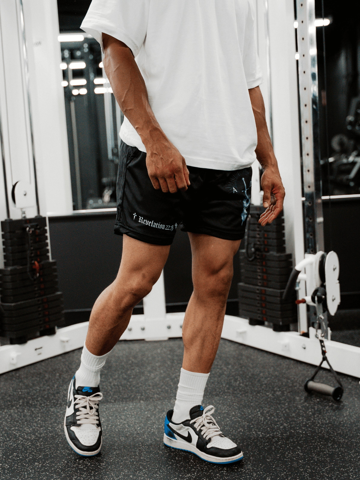 Alpha Omega Black Shorts