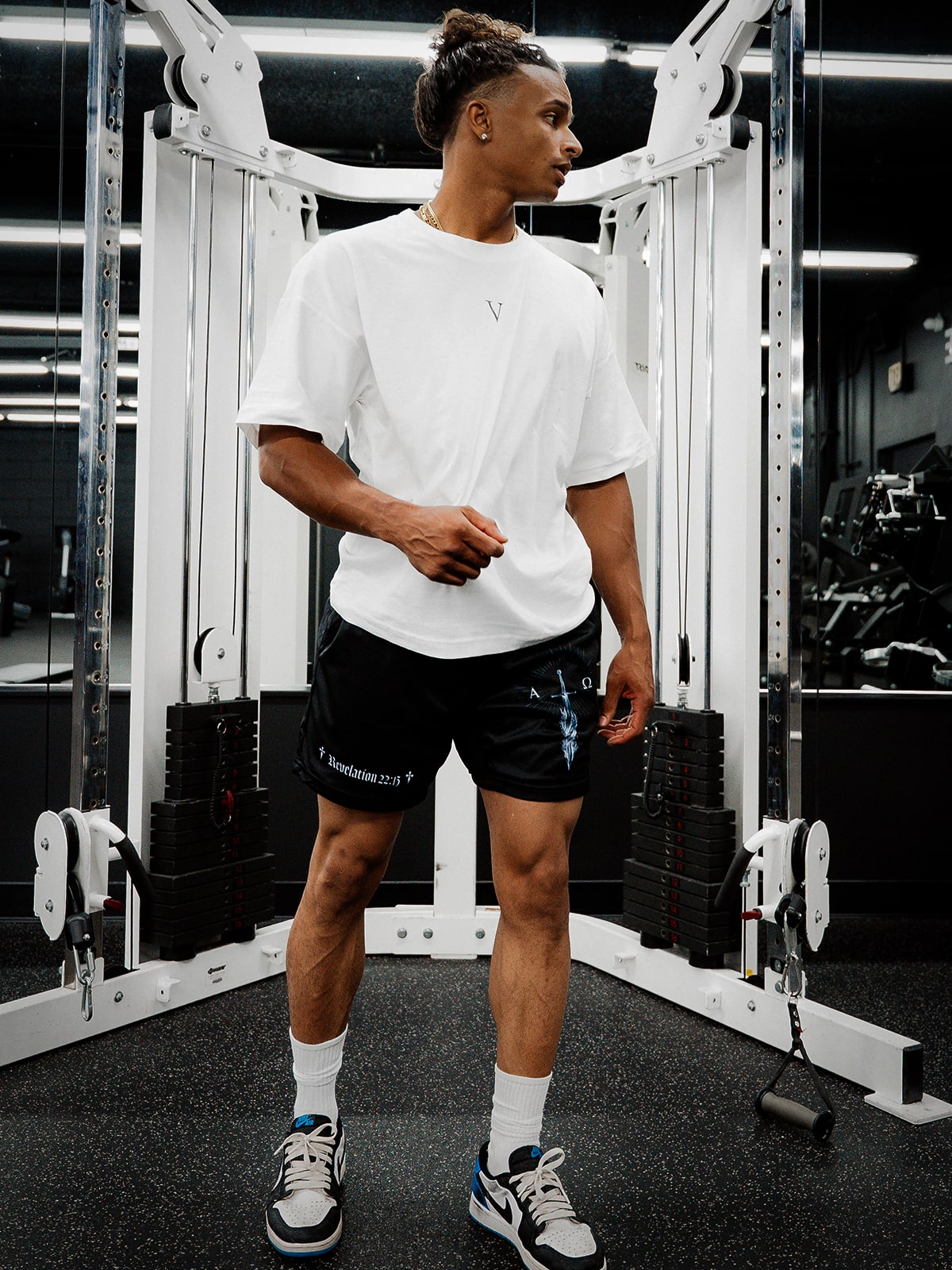 Alpha Omega Black Shorts